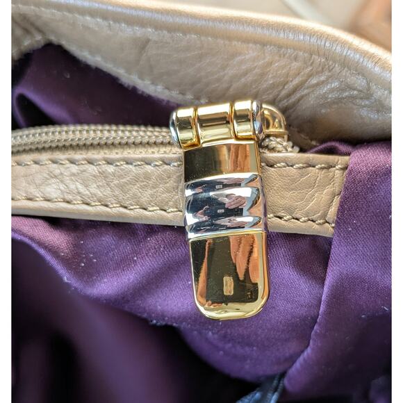 NEW B. Makowsky Tan Nolita LARGE Luxury Leather Classics Shopper Purse Handbag - Picture 8 of 11